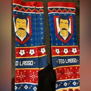 Ted Lasso Crew Socks Christmas Theme-Stocking Stuffer - TV Swag L XL Warner Bros